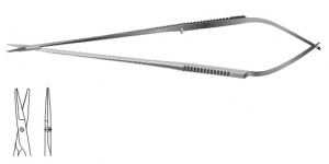 Ножницы м/х прямые, 160 мм, пл.р, т/к, р.ч. 13мм, верх. с зазубр.