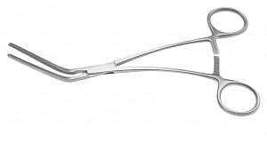 Зажим сосудистый периферический по ДеБейки, 65х180 мм, 60 град.
